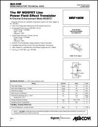 Click here to download MRF166W Datasheet