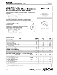 Click here to download MRF171A Datasheet