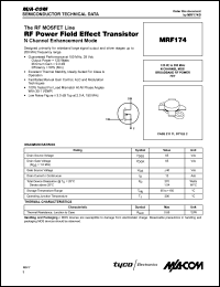 Click here to download MRF174 Datasheet