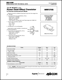 Click here to download MRF275G Datasheet