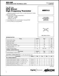 Click here to download MRF313 Datasheet