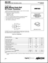 Click here to download MRF392 Datasheet