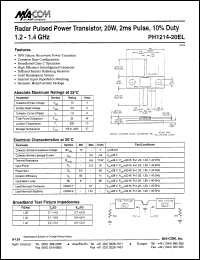 Click here to download PH1214-20 Datasheet