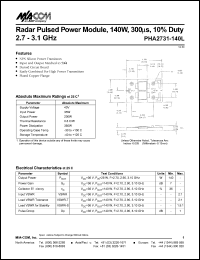 Click here to download PHA2731-140L Datasheet