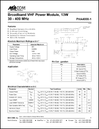 Click here to download PHA4000-1 Datasheet