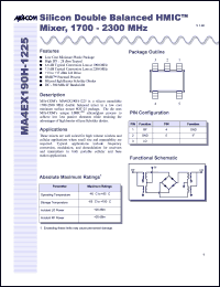 Click here to download MA4EX190H-1225 Datasheet
