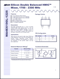 Click here to download MA4EX190L-1225 Datasheet