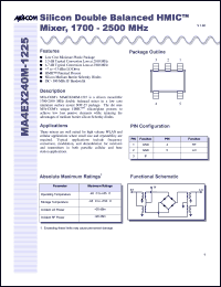 Click here to download MA4EX240M-1225T Datasheet