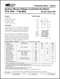 Click here to download MLO81100-01700 Datasheet