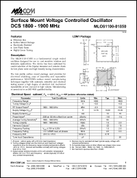 Click here to download MLO81100-01850 Datasheet
