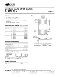 Click here to download SW-231 Datasheet