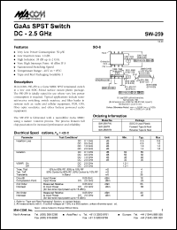 Click here to download SW-259TR Datasheet