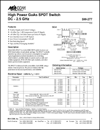 Click here to download SW-277TR Datasheet