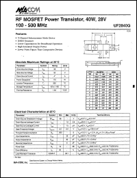 Click here to download UF2840G Datasheet