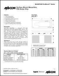 Click here to download MA4SPS302 Datasheet