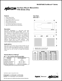Click here to download MA4SPS402 Datasheet