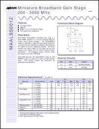 Click here to download MAALSS0012TR Datasheet