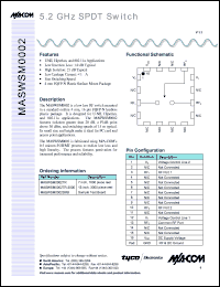 Click here to download MASWSM0002TR Datasheet