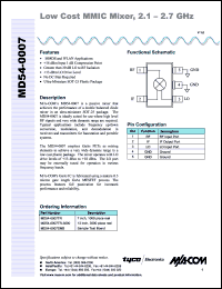 Click here to download MD54-0007TR Datasheet