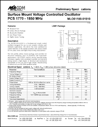 Click here to download MLO81100-01810 Datasheet