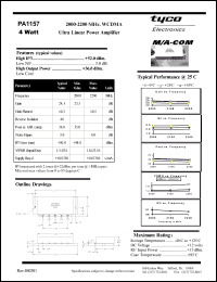 Click here to download PA1157 Datasheet