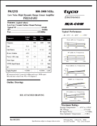 Click here to download PA1215 Datasheet