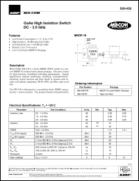 Click here to download SW-439 Datasheet