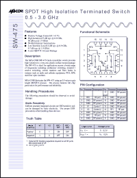Click here to download SW-475TR Datasheet