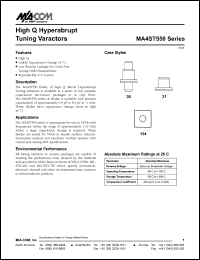 Click here to download MA4ST558-134 Datasheet