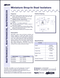 Click here to download MAFRIN0038 Datasheet