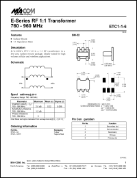 Click here to download ETC1-1-6 Datasheet
