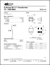Click here to download ETC2-1-4 Datasheet
