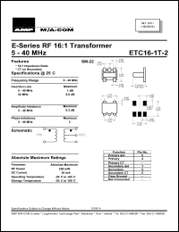 Click here to download ETC16-1T-2 Datasheet