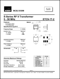Click here to download ETC9-1T-2 Datasheet