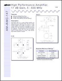 Click here to download AMC-147SMA Datasheet