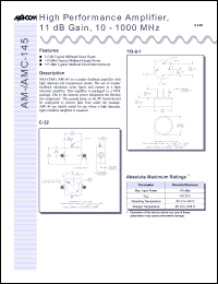 Click here to download AMC-145SMA Datasheet