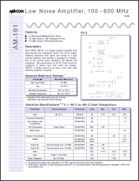 Click here to download AM-191PIN Datasheet