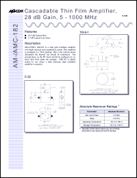 Click here to download AMC-182SMA Datasheet