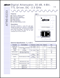 Click here to download AT90-0233TR Datasheet