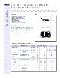 Click here to download AT90-0263TR Datasheet