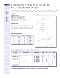 Click here to download FM-104 Datasheet