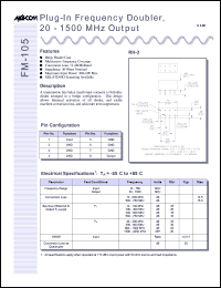Click here to download FM-105PIN Datasheet
