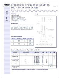 Click here to download FM-106PIN Datasheet