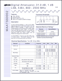 Click here to download MAATSS0002-TB Datasheet
