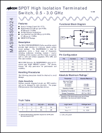 Click here to download MASWSS0024TR Datasheet