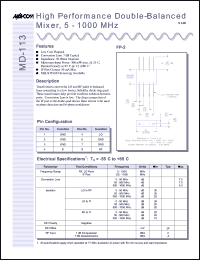 Click here to download MD-113PIN Datasheet