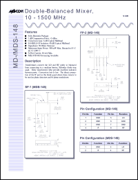 Click here to download MDS-148PIN Datasheet