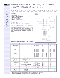 Click here to download SW05-0311 Datasheet