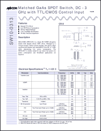 Click here to download SW10-0313 Datasheet
