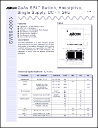 Click here to download SW90-0003TR Datasheet